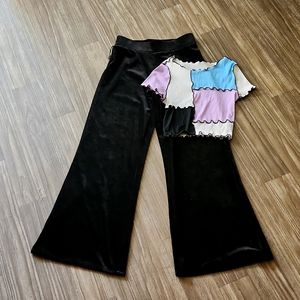 🖤velvet pants